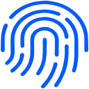 Biometric fingerprint icon